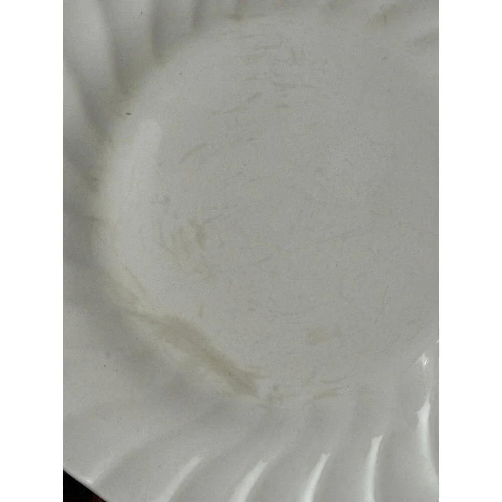 Myott Meakin Staffordshire England Olde Chelsea White Bread Dessert Plate Set 4‎